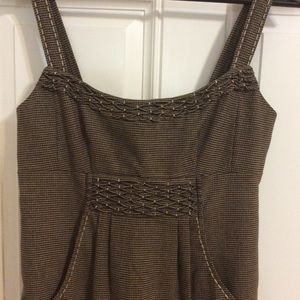 Nanette Lepore Brown Textured Dress